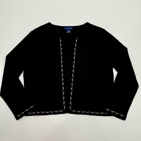 Ann Taylor Vintage 100% Silk Dress & Cardigan | Size Medium - Picture 9 of 12